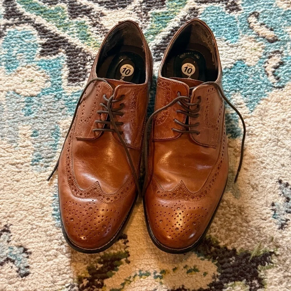 Classic Brown Leather Men's Nunn bush Oxford shoes